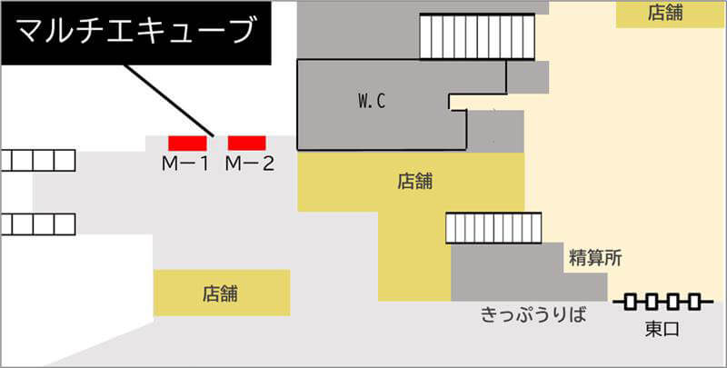 恵比寿駅M-1 M-2 M-3 M-4 M-7 M-8