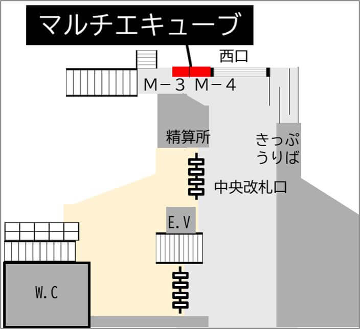目黒駅 M-3 M-4