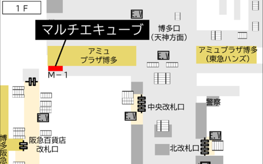 JR博多駅構内図